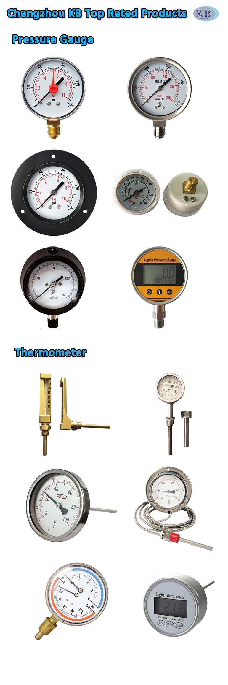 Low Temperature Resistance 63mm 2.5inch 75mm 3 Inch Refrigerant Refrigeration Pressure Gauges