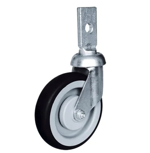 Factory Directly Sales 5inch Flat Stem Swivel Shopping Cart Caster TPR Wheel